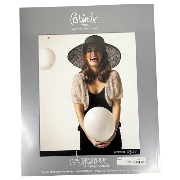 3 Colinette Yarn Pattern Books Knitting Carefree Collection Parisienne Movie Sta - Picture 12 of 12